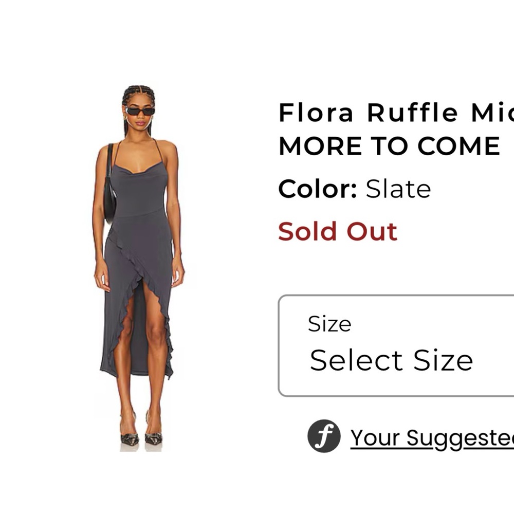 MORE TO COME NEW Elegant Gray Women's Dress